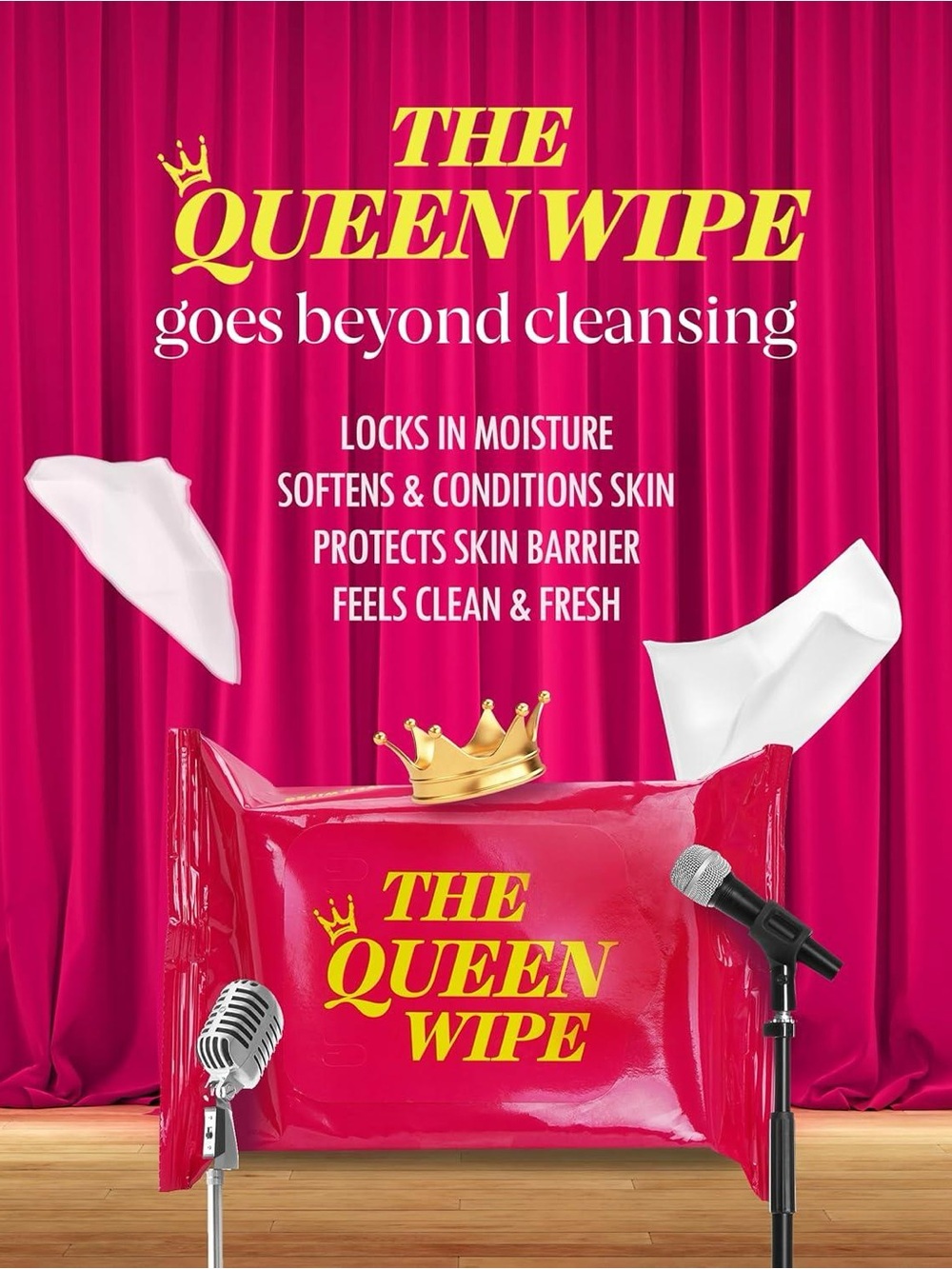 The Queen Wipe: K-Beauty Micellar Wipes Face & Eye Makeup Cleansing Towelettes